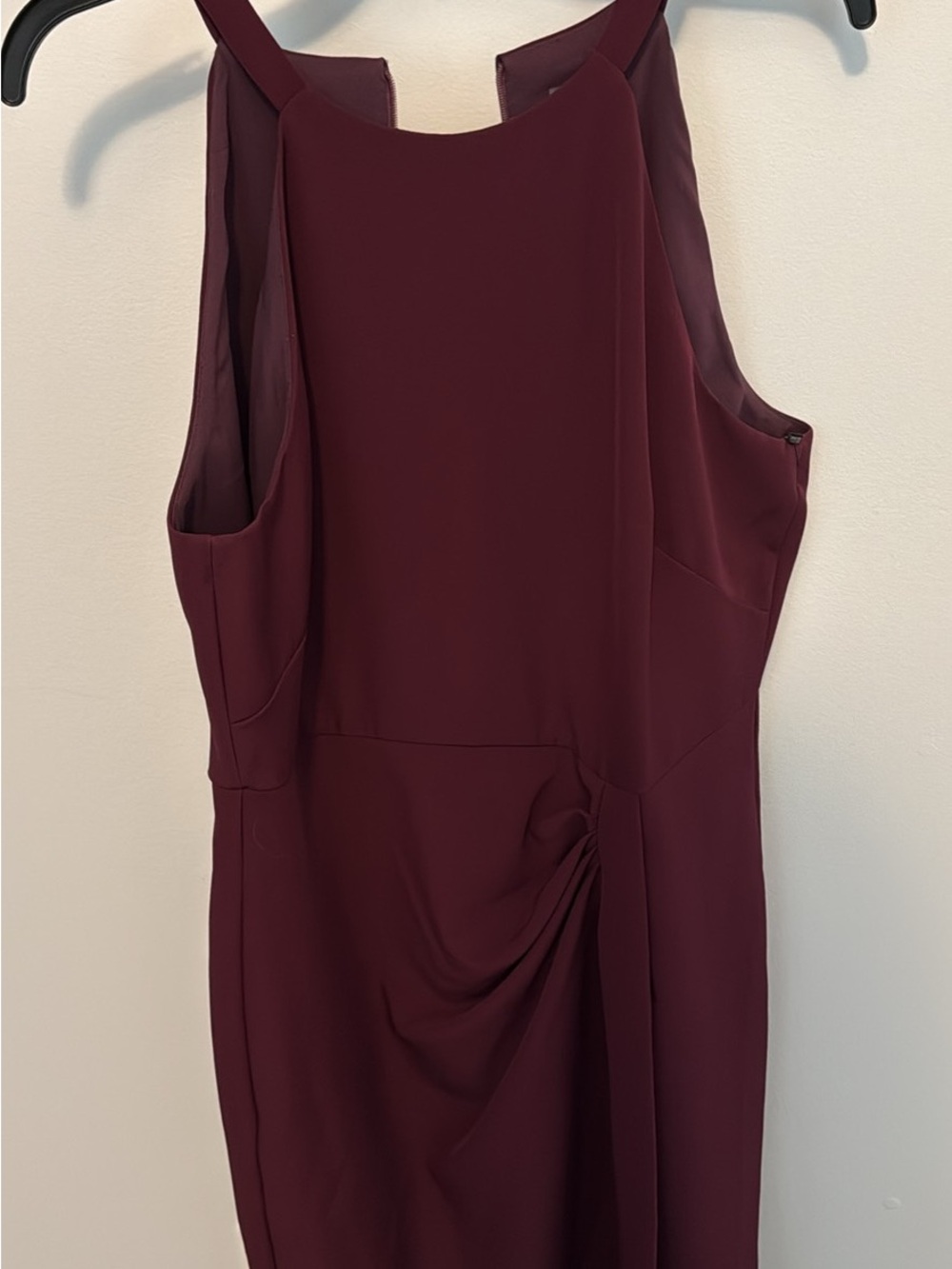 Vince Camuto Burgundy Sleeveless Midi Dress
